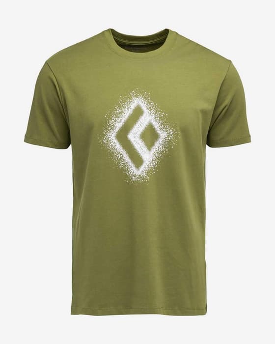 Camiseta Black Diamond Chalked Up 2.0 manga corta verde