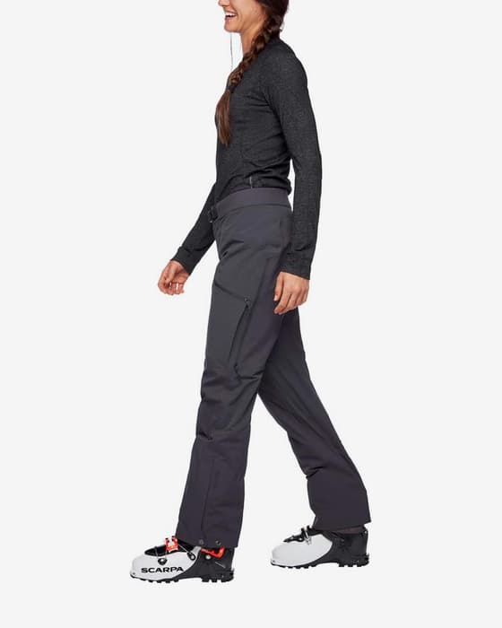 Pantalón largo Black Diamond Dawn Patrol Hybrid RECCO gris oscuro mujer