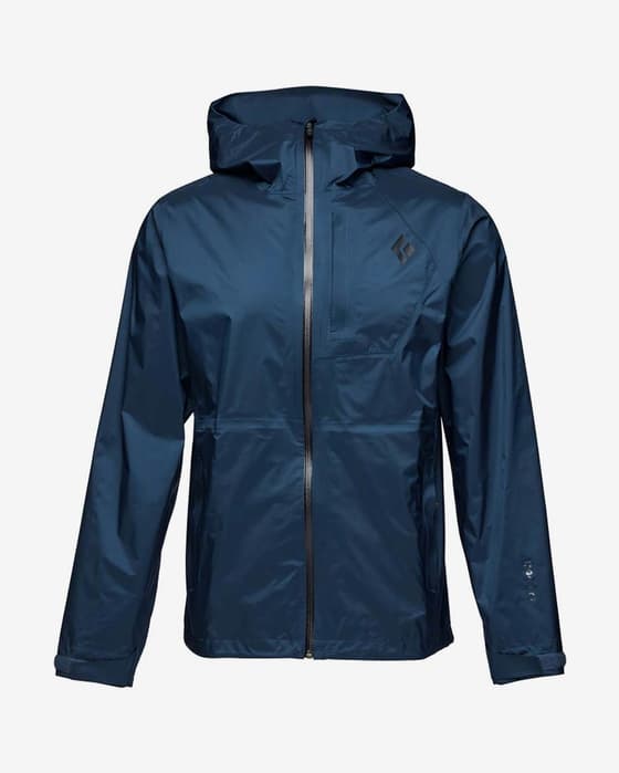 Giacca sottile Black Diamond Treeline Rain Shell blu scuro