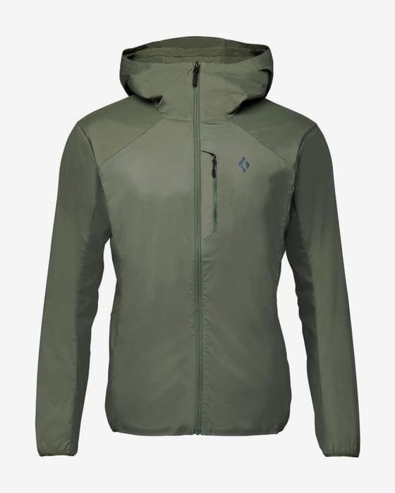 Giacca con cappuccio Black Diamond Alpine Start verde beige