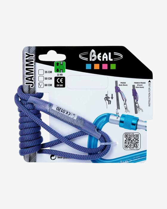 Anel de auto-bloqueio Beal Jammy 60 cm azul