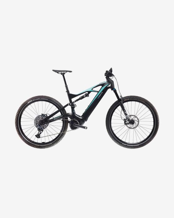 Bicicletta elettrica Bianchi E-Vertic FX Type nero celeste