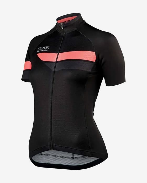 Maillot Bioracer Team Bodyfit 2.0 manches courtes noir rose femme