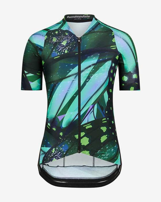 Maillot Bioracer Icon manche courte vert multicolore femme