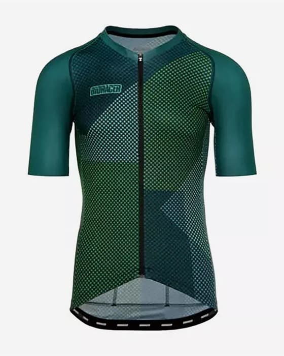 Maillot Bioracer Spitfire manche courte vert bleu