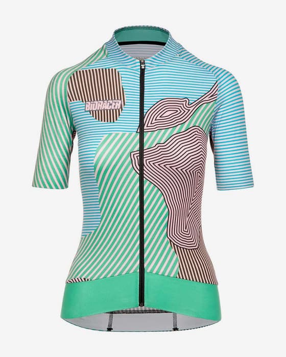Maillot Bioracer Epic manche courte bleu lilas femme