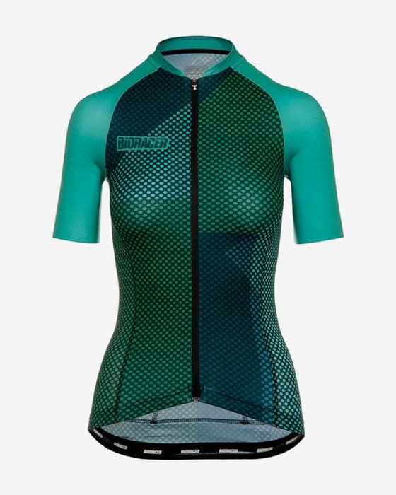 Maillot Bioracer Vesper manche courte vert foncé femme