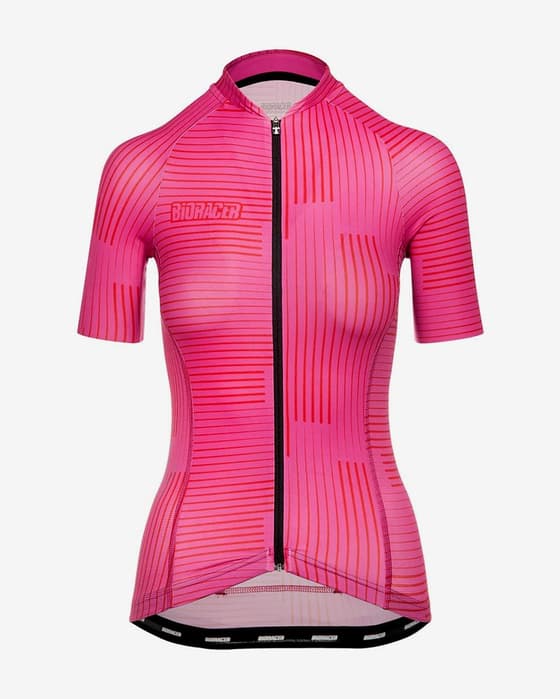 Maillot Bioracer Vesper manche courte rose clair femme