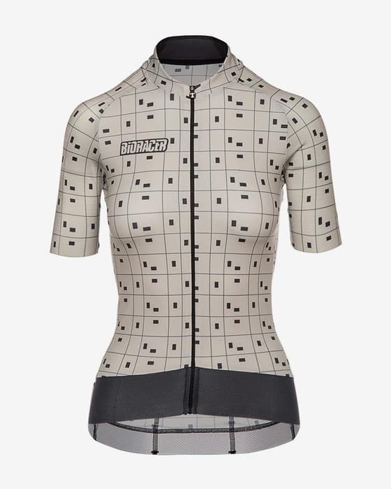 Maillot Bioracer Epic manga corta beige mujer