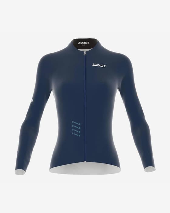 Maillot Bioracer Epic 2025 manches longues bleu nautique femme