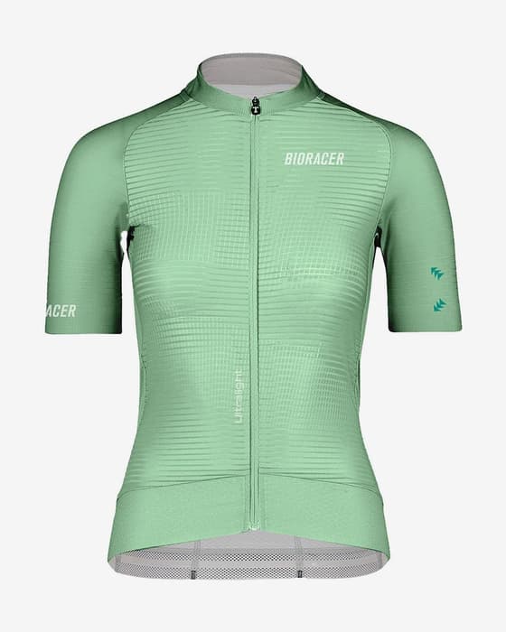 Maillot Bioracer Epic Ultralight manches courtes vert glacial femme