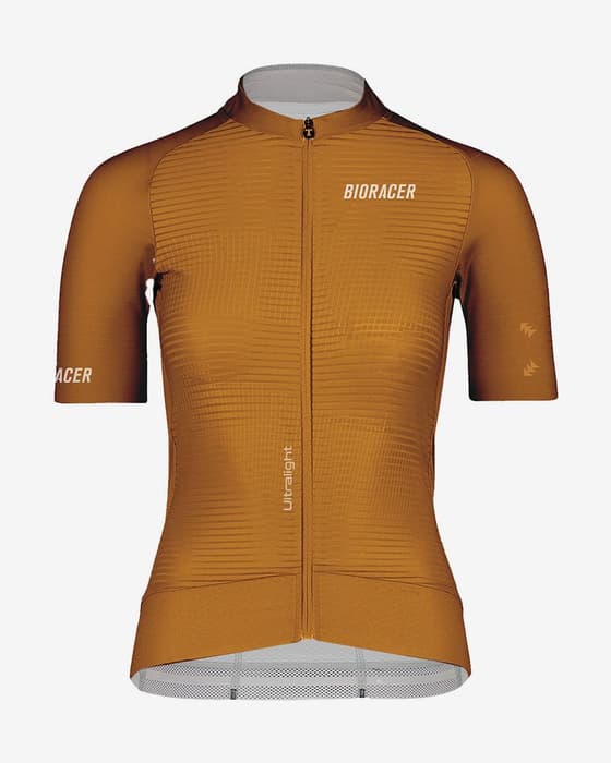 Maillot Bioracer Epic Ultralight manches courtes orange ocre femme