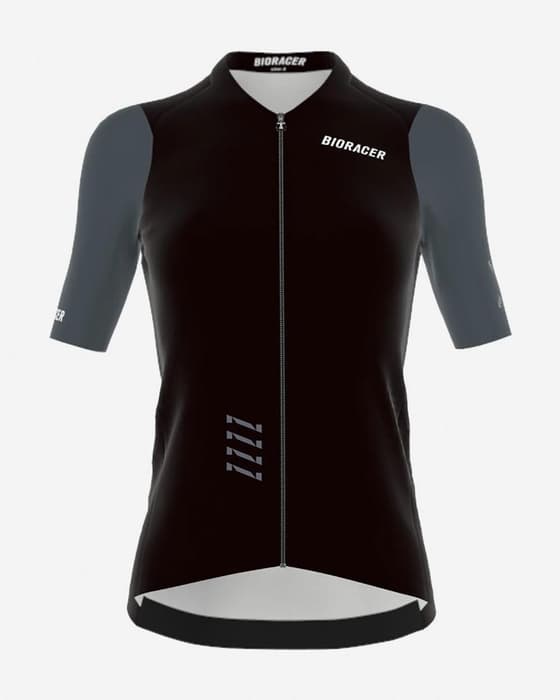 Maillot Bioracer Icon 2025 manches courtes noir gris foncé femme