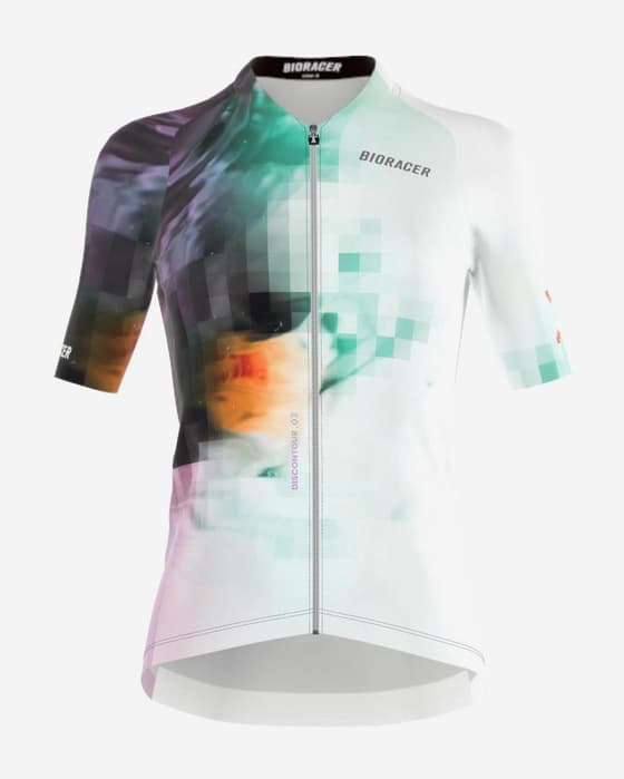 Maillot Bioracer Icon Édition Limitée manches courtes blanc multicolore femme