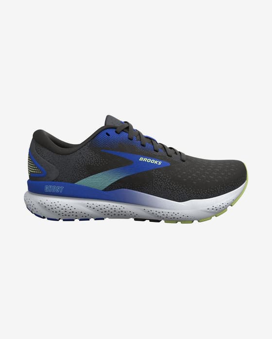 Brooks Ghost 16 Shoes Medium Black Electric Blue
