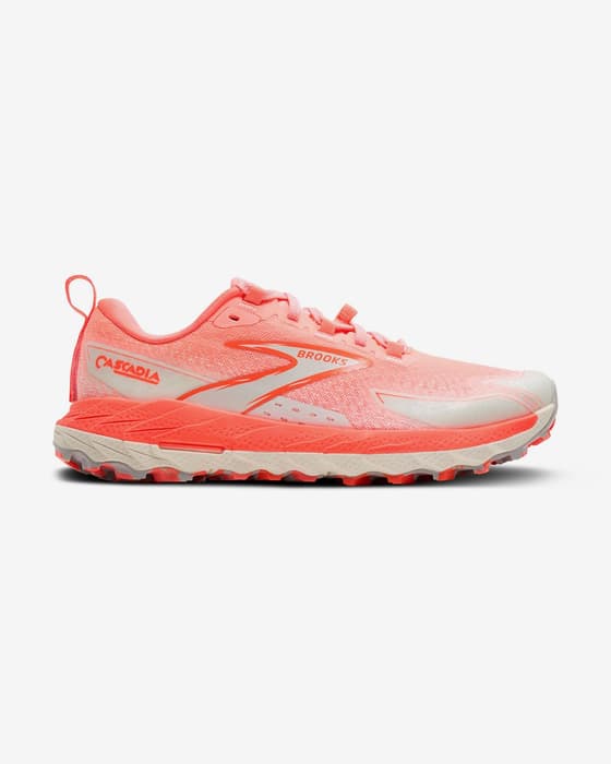 Zapatillas Brooks Cascadia 18 Medium rosa blanco mujer