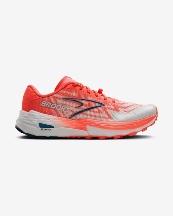 Zapatillas Brooks Catamount 4 Medium rojo coral blanco mujer