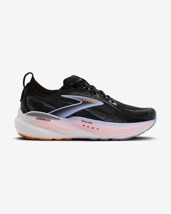 Brooks Glycerin GTS 22 Shoes Medium Black Orange Women