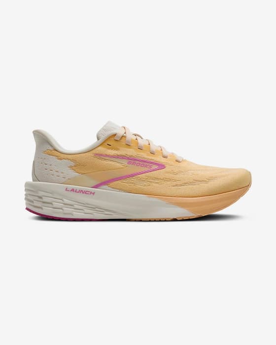 Brooks Launch 11 Shoes Medium Orange White Pink Women