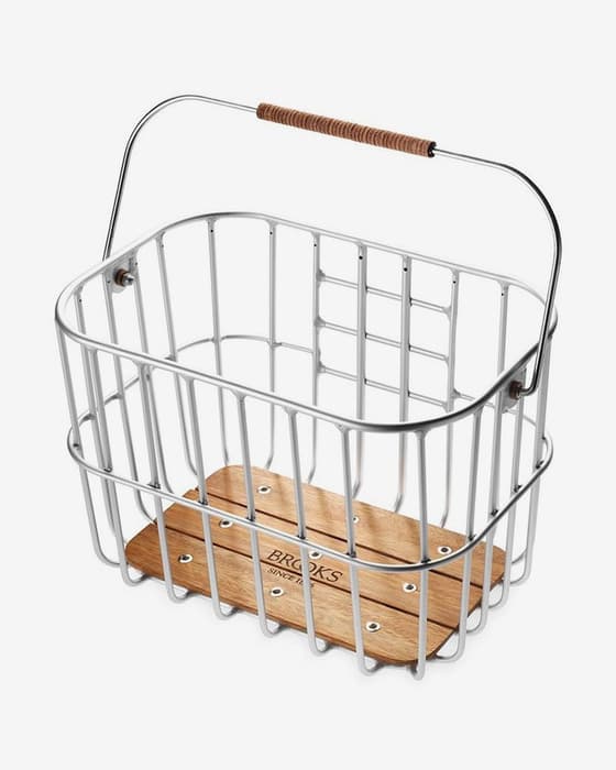 Brooks England Hoxton Aluminium Basket Light Silver