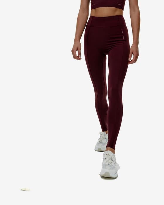 Black Limba Sharpcurve Leggings Burgundy Women