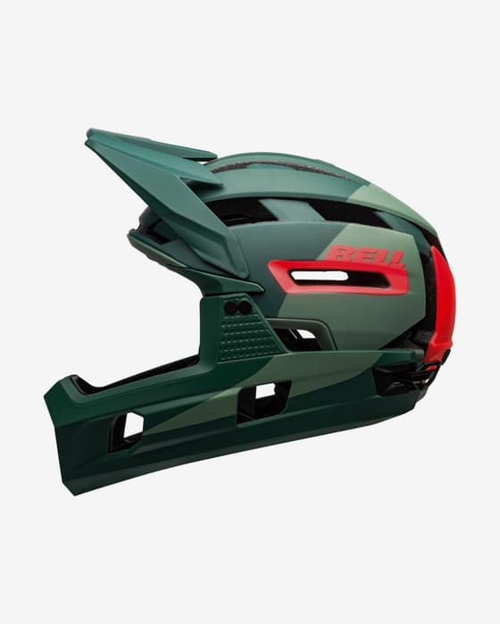 Casco Bell Super Air R MIPS verde rojo