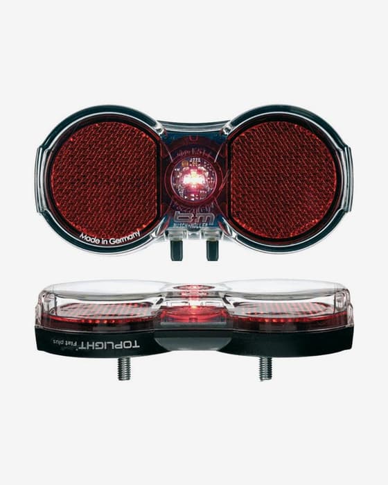 Luz trasera Busch & Müller Toplight Flat permanente a pilas