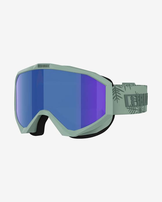 Bliz Liner Goggles green with blue mirrored lens Kids