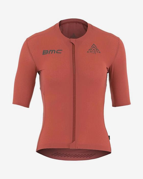 Maillot Adicta Lab Lightweight Race manches courtes rouge femme