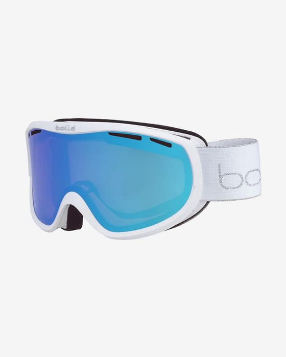 Máscara Bollé Sierra blanco con lente espejada Vermillon Blue