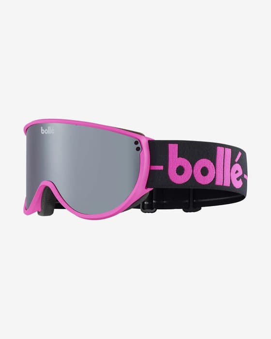 Máscara Bollé BLANCA negro rosa lente espejada negro