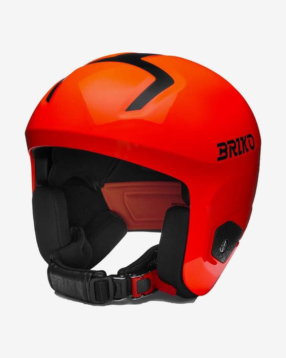 Helm Briko Vulcano 2.0 in leuchtendem Orange.