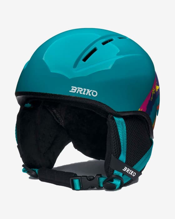 Briko Makalu Graphik Kinder Helm blau/bunt