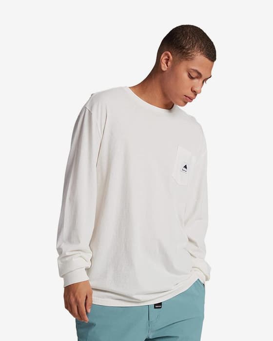 T-shirt Burton Colfax manche longue blanc