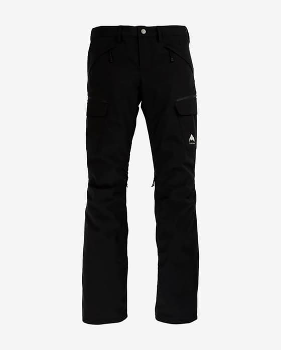 Pantalón largo Burton Gloria Insulated negro logo blanco mujer