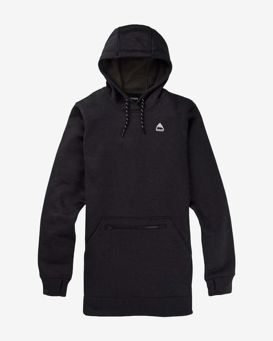Sudadera con capucha Burton Oak Long negro mujer