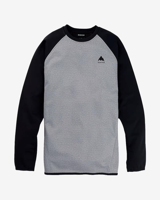 Sudadera Burton Crown Weatherproof Pullover Crewneck gris negro