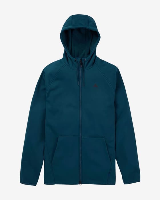 Sudadera con capucha Burton Crown Full Zip verde esmeralda oscuro