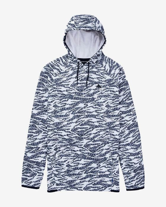 Sudadera con capucha Burton Crown Weatherproof Pullover blanco cebra