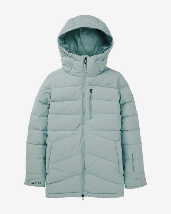 Chaqueta con capucha Burton Loyil Down verde turquesa mujer