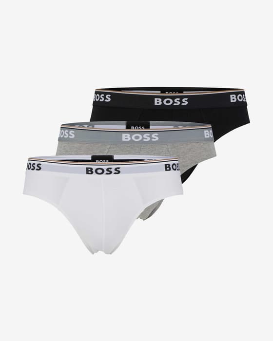 Slip BOSS Power blanc gris noir (3 unités)