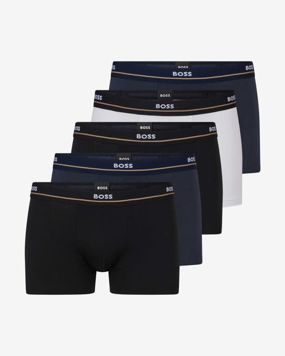 Boxer BOSS Essential Line noir bleu blanc (5 unités)