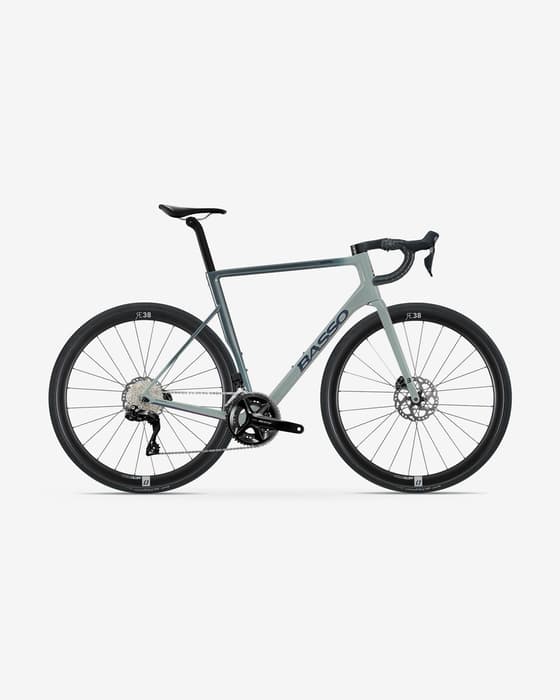 Bicicleta Carretera Basso Astra Shimano 105 Di2 Microtech RE38 gris