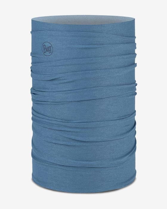 Buff CoolNet UV+ Solid azul oscuro logo negro