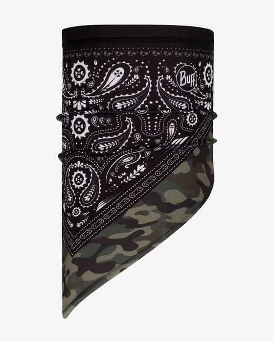 Bandana Buff Tech Fleece Camo Cash Multi verde negro