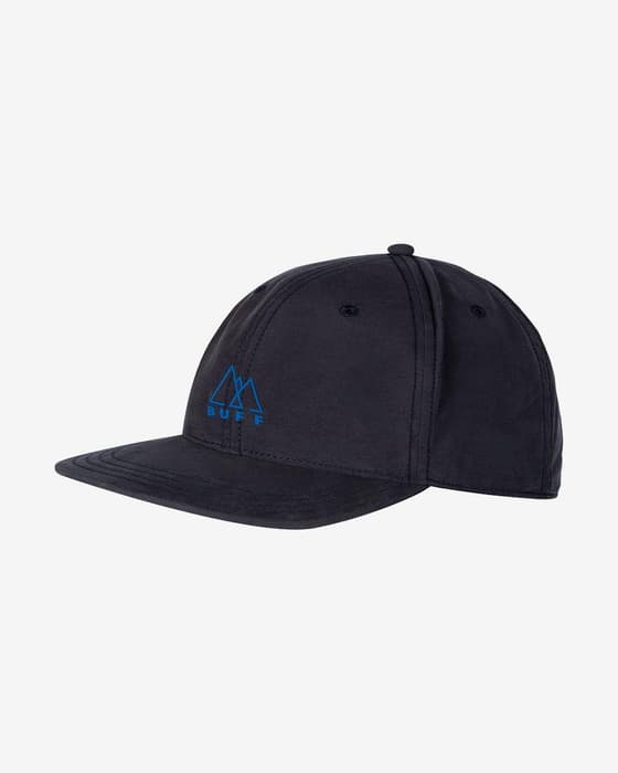 Gorra Buff Baseball Cap Solid Navy Logo azul marino blanco