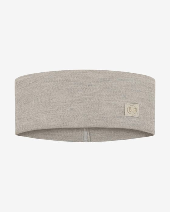 Cinta para la cabeza Buff Merino Wide gris pálido