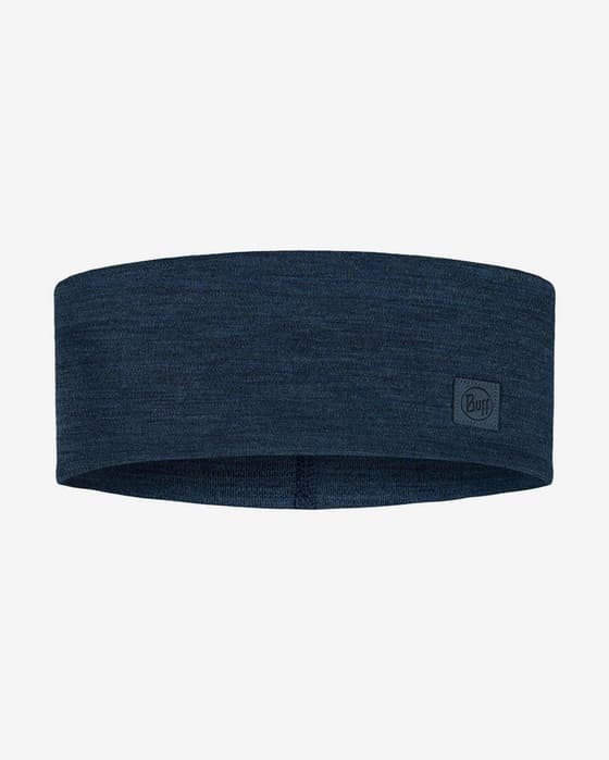 Cinta para la cabeza Buff Merino Wide azul oscuro