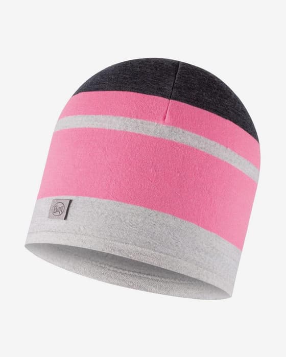 Gorro Buff Merino Move gris claro rosa