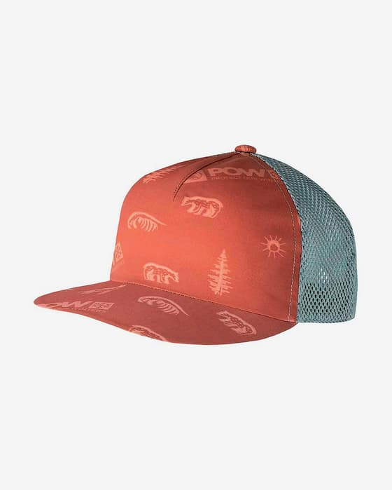 Gorra Buff Pack Trucker Experience Nature rojo gris claro